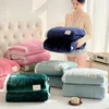 Coperte Semplice Imitazione Lana di Agnello Autunno Caldo Per Letti Lavaggio Meccanico Adulti Bambini Addensare Coperta Calore Trapunta Morbida