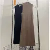 Designer Dames Sling Rok Zomer Licht Gloednieuw Sexy Uitgehold Ontwerp Slanke Gebreide Heup Hoge Taille Mouwloze Jurk S-L