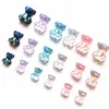 Stampo per unghie giapponese finito Stampo Orso Gioielli Nail Art Glitter Gelatina Orso Paillettes stereo Orsetto carino Caramelle