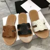 New 24ss Mules Slippers woman Summer Slide beach sandal Casual luxury Designer Flip flops Leather Sliders Flat heel Slipper outdoors Walking womens slippers