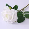 Fleurs décoratives Real Touch Hydratant Curl Rose Fleur Artificielle Branche De Mariage Maison El Toile De Fond Décoration De Jardin Faux Flore Bouquet