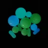 Quartz Pearl Pill Ensemble lumineux OD 12mm 20mm Fumer Glowing Dab Perle Capsule Insert Spinning Bleu Vert Pour Terp Slurper Banger ZZ