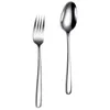 Spoons Stainless Steel Fork Spoon Tableware Metal Cutlery Home Dessert Western Dinnerware