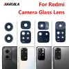 Lentille en verre de la caméra arrière pour xiaomi redmi note 11 4G 11 pro plus 5G 11E 11S 11T 5G Back Camera Glass Lens Pièces adhésives