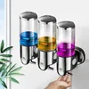 Liquid Soap Dispenser Shower 3 In 1 Wall Mounted Bathroom Pump Shampoo And Dispensers For Supplies