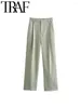 Женские брюки GAL 2024, весенние элегантные женские широкие брюки на молнии с высокой талией и складками, офисный костюм, брюки, женские брюки, Y2K, повседневные