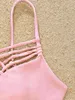 Costumi da bagno da donna Criss-Cross Set bikini con cinturino per spaghetti 2024 Costume da bagno femminile estivo Costume da bagno push up brasiliano da donna