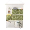 Storage Boxes Wall Hanging Bags 7 Pockets Cotton Linen Door Organizer Pouches Wardrobe Closet Sundries