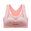 Bras Ring Solid Color Cross Beauty Back Crop Top For Women Butterfly Seamless Push Up Bra Gathered Front Closure Tank