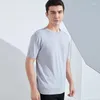 T-shirt da uomo SZDYQH O-Collo Pullover Manica corta Primavera ed estate Camicia coreana in lana merino traspirante T-shirt in cashmere traspirante Tees