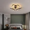 Plafonniers LED modernes pour la maison, chambre à coucher, luminaires de salon, lustre rond avec ventilateur