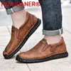 Casual Schuhe Klassische Herrenmode Leder Freizeit Männer Loafer Slip On Mokassins Männlich Bequemes Fahren Outdoor Walking Schuh