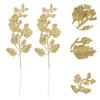 Fleurs décoratives 10 PCS Simulate Feuilles arbres de Noël artificiels Garland