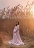 Bohemian Po Shooting Pregnancy Dress Linen Cotton Retro Loose Fitting Maternity Dress Boho Style Dress Po Shoot Pregnant 240321