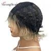 Perruques StrongBeauty Body Body Wig Wig Pixie Pixie Coup Blonde / Red / Black Wigs Coiffes synthétiques Heat OK