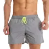 Men's Shorts Summer Beach Shorts Mens Shorts Solid Color Breathable Quick Drying Swimming Shorts Surfing Mens Plus Size S-4XL Swimming Brand LuggageC240402