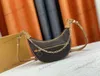 Loop Circle Half Moon Chains Bag Tennis Cloth Garden Flowers Designer Crossbody Womens Leather Shoulder Bags Luxurys Designers Dual-Use Totes M81484 M81094 M21183