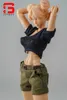 Skala 1/12 SAK WCIEŃ KRÓTKA KRÓTKA T-shirt Casual Shorts Model Fit 6 Romankey Soldier Action Figur Body Dolls 240328