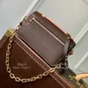 20a Luxury Designer Sac à bandoulière Mirror Quality Chain Postman Femme Fomen's Crossbody Bag and Box YL006