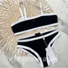 Lettera di moda da bagno femminile Stampa Stampa bikini cortometraggio cerena per inframooni alla spiaggia della spiaggia sexy push up bandage bandage bandage da bagno indossa da bagno da bagno bei colori cH cholo