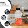 Storage Bottles 8pcs Clear Milk Juices Bottle Beverage Coffee Fresh Juice Drink Cold Empty