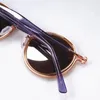 Vintage petit alliage rond acétate Tavat lunettes de soleil Unique conception d'incrustation creuse lentille polarisée bonne qualité femmes homme lunettes 240326