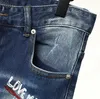 Jeans masculins créatrice de luxe européenne et américaine Jeans pour hommes Slim Fit Elastic Brodery Pantal
