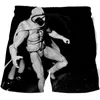 Herr shorts sommar mode herr strand byxor 3d tryck fashionabla och roliga män plus size casual lös mode sportbyxor c240402