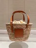 Designer Raffias Font Tote Bag Womens embroidery handbags shopper bag luxurys anagram basket A5 totes Crossbody Clutch Beach bag Straw weave Shoulder bags