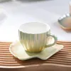 Tazas de glaze de perla taza de café colorido parejas parejas de parejas hombres y mujeres regalos de agua de negocios