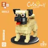 Block 171st+ söta husdjur Mirco Byggnadsblock Siberian Husky Diy Dog Model Kit Education Beagle Corgi Pug Mini Bricks Toys for Kids 240401