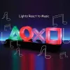 Fall Nytt spelikonljus för PS4/PS5 Voice Control Decorative Lamp för PlayStation Player Commercial Colorful Lighting Game LED