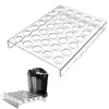 Kitchen Storage Coffee Pod Holder Pods Tray 35 Slot Large Capacity Display Rack For Home Offices