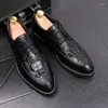 Casual Schuhe Herren Mode Hochzeit Party Kleider Echtes Leder Alligator Grain Oxfords Schuh Plattform Turnschuhe Chaussures