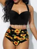 Dames badmode kleuren dames tweedelige zwempak print strapless band y strandstijl zomers badende pakken drop levering kleding kleding dhkyg