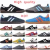 2024 Spezialjean Originals Handball Casual Shoes For Men Women Designer Core Black Navy Gum Chalk White Blue Platform Sneakers Storlek 36-45