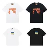 24SS Designer T Shirt Luksusowe męskie T-shirty Bawełny okrągły szyję Haft krótki rękaw