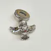 Äkta S925 Sterling Silver Hedwig Owl Charm Lämplig för charmpärlarmbandsmycken 799123C01 Fashion Jewel