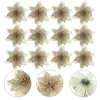 装飾的な花のクリスマスデコレーションツリーホローシミュレーションホームハンギングオニオンピンク（カラフルな白）12pcs