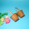 Källtillverkare Spot Special Small Bamboo Basket Toy Accessories Mini Small Basket Rattan Liten Basket Flower Basket