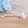 15 stcs 1:12 Dollhouse Miniature servies Porselein Ceramische koffietheekopjes Set keukenmeubels accessoires Kinderen speelgoed cadeau