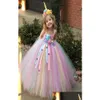 Girls Dresses Flower Tutu Dress Kids Cloghet Tle Strap Ball Gown With Daisy Ribbons Children Party Costume2508181 Drop Delivery Baby M Dhc6A