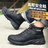 Boots Waterproof Winter Men Steel Toe Shoes Indestructible Work Safety Women's Outdoor Non-slip Protective Sneakers