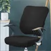 Stoelhoezen Stretch Kantoorcomputer Beschermende beschermer Bekledingsdoek Polyester Accessoire Splitbenodigdheden Fauteuilstoelen