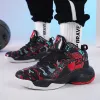 Shoes Fashion Men Hightop Basketball Shoes Cushioning Light Basketball Sneakers Portable Breathable NoSlip Casual Outdoor Men Shoes