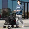 Trasportino per cani Prodotti per animali domestici Trasportino e passeggini per gatti Carrello pieghevole con ruote Trasportatori per cuccioli Carrello per piccoli animali