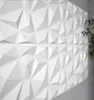 Papel de parede decorativo 3D painéis de parede design diamante fibra vegetal WallStickers6099060