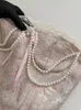 Sukienki swobodne francuska elegancja sukienka lolita moda słodka luksusowa suknia balowa perełowa sieć imprezy rękawa szata estetyczna 2000.