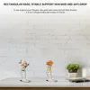 Decorative Flowers Rose Display Stand Holder Transparent Base Flower Long Stem Roses Shelf Support