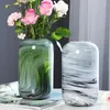 Вазы Стеклянная ваза Прозрачное украшение Современный минималистский гостиная Сухой цветок Обеденный стол Свежий креатив